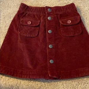 Maroon skirt